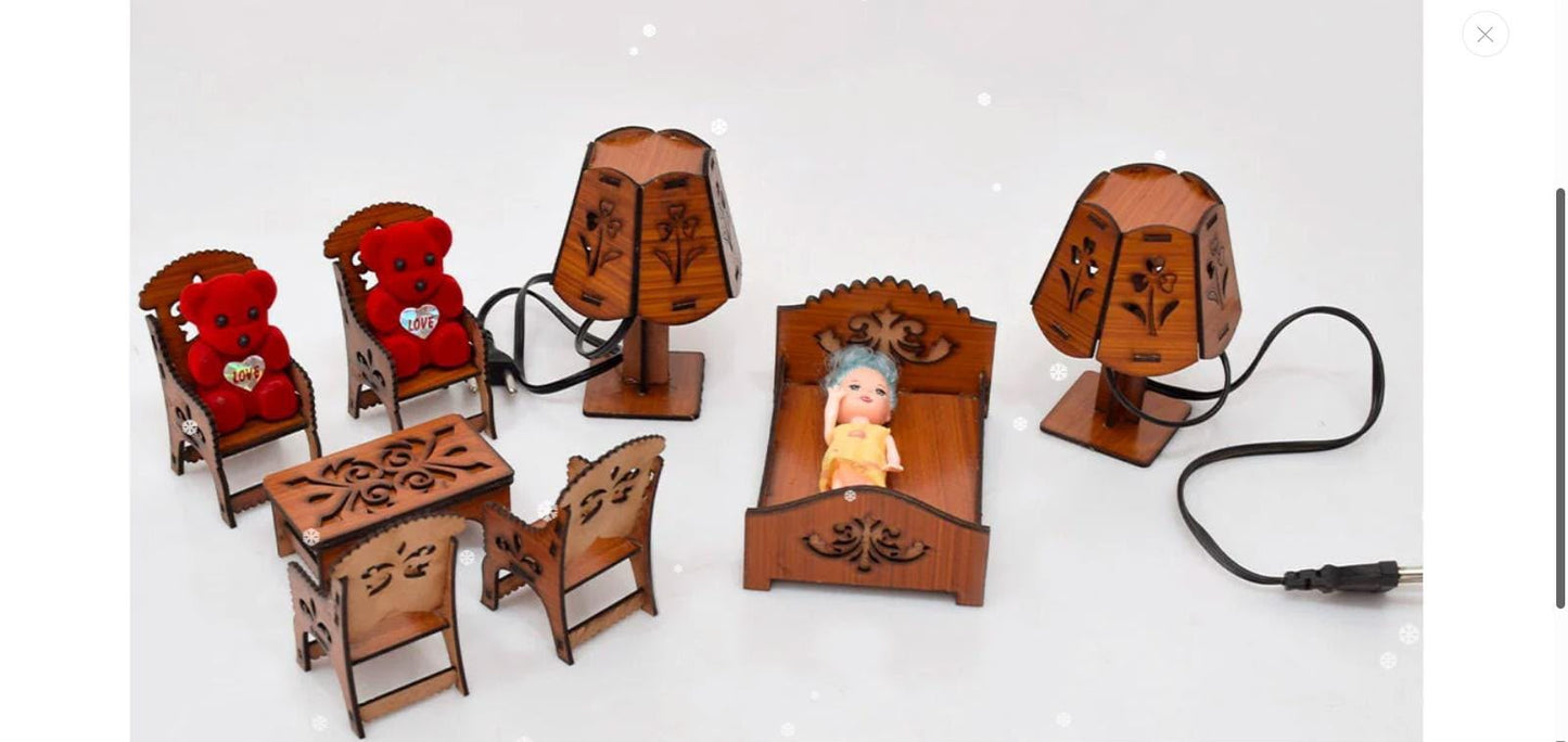 Handmade Wooden Dollhouse Furniture set ( BEST DEAL )